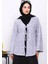 Gri Ön Bağlamalı Yumoş Kimono 1