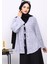 Gri Ön Bağlamalı Yumoş Kimono 3