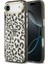 iPhone 17 Air Uyumlu Kılıf Guess Lisanslı M-Safeli Üçgen Logolu Simli Leopar Desenli Kapak Siyah 1