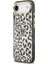 iPhone 17 Air Uyumlu Kılıf Guess Lisanslı M-Safeli Üçgen Logolu Simli Leopar Desenli Kapak Siyah 2