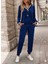 Kadın Uzun Kollu V Yaka Kadife Bluz ve Pantolon Ikili Takım 3