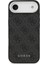 iPhone 17 Air Uyumlu Kılıf Guess Orjinal Lisanslı M-Safe Özellikli 4g Klasik Yazı Logolu Kapak Siyah 3