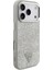 iPhone 17 Pro Uyumlu Kılıf Guess Lisanslı M-Safeli Metal Kamera Çerçeveli Üçgen Logolu Glitter Gri 4