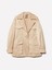 Kruvaze Beli Lastikli Balon Kol Ceket Kadın Kum Rengi Ceket - 325P22KVLN05I 2