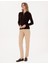 Kadın Kahverengi Slim Fit Triko Hırka 50316338-VR029 4