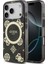 iPhone 17 Pro Max Uyumlu Kılıf Guess Lisanslı M-Safeli Iml Peony ve 4g Desenli Klasik Logolu Siyah 1