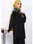 Siyah Bisiklet Yaka Soğuk İplik Triko Tunik 3