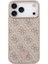 iPhone 17 Pro Max Uyumlu Kılıf Guess Lisanslı M-Safeli Taşlı Üçgen Logo 4g Desenli Kapak Pembe 3