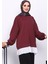 Mürdüm Pilise Detaylı Bisiklet Yaka Sweatshirt 1