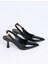 Sivri Burun Siyah Rugan Topuklu Ayakkabı – Klasik ve Şık Tasarım 4