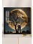 3D Görünümlü Temperli Cam Tablo – Ay ve Aşk Silüeti Romantik Tasarım Uv Baskı 33X33 CM-CTK036 1
