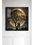 3D Görünümlü Temperli Cam Tablo – Ay ve Aşk Silüeti Romantik Tasarım Uv Baskı 33X33 CM-CTK036 2