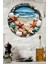 3D Görünümlü Temperli Cam Tablo – Deniz Kabuğu ve Yıldızı Temalı Duvar Süsü Uv Baskı 33X33 CM-CDS074 1
