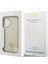 iPhone 17 Uyumlu Kılıf Guess Lisanslı M-Safe Özellikli Grained Yazı ve Taşlı 4g Logolu Kapak Bej 8