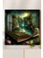 Fantasy Book Dream Temalı Temperli Cam Kare Tablo 33X33 cm Ebadında Uv BASKI-CTK067 1
