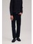 Lacivert Comfort Fit Kadife Spor Pantolon 1