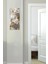 Altın Detaylı Beyaz Çiçek Desenli Temperli Cam Dik Tablo – 30X60 cm Hd Uv Baskı - DCT017 4