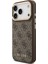 iPhone 17 Pro Uyumlu Kılıf Guess Lisanslı M-Safeli 4g Metal Büyük Logolu Kartlıklı Kapak Kahverengi 2