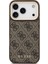 iPhone 17 Pro Uyumlu Kılıf Guess Lisanslı M-Safeli 4g Metal Büyük Logolu Kartlıklı Kapak Kahverengi 6