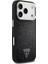 iPhone 17 Pro Uyumlu Kılıf Guess Lisanslı M-Safeli Metal Kamera Çerçeveli Üçgen Logolu Glitter Siyah 4