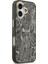 iPhone 17 Uyumlu Kılıf Guess Lisanslı M-Safe Şarj Özellikli Yazı Logolu Python Desenli Kapak Siyah 4