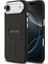 iPhone 17 Air Uyumlu Kılıf Guess Lisanslı M-Safe Özellikli Klasik Yazı Logolu Pu Deri Kapak Siyah 1