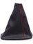 Seat Cordoba 2002-2009 Uyumlu Vites Körüğü Siyah Deri Kırmızı Dikiş 1