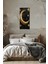 Altın Hilal ve Yıldızlar Temalı Temperli Cam Dik Tablo 30X60 cm Ebadında Uv Baskı - DCT080 5