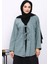 Yeşil Ön Bağlamalı Yumoş Kimono 1