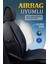 Renault Laguna Deri Oto Koltuk Kılıfı Ön Arka Set Plus Serisi Siyah Mavi Scr 5