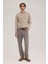 Gri Comfort Fit Kadife Spor Pantolon 2