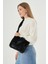 Soft Fluffy Bag / Black Uzun Saplı Peluş Çanta / Cross Body En : 24 Boy : 18 4