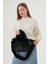 Soft Fluffy Bag / Black Uzun Saplı Peluş Çanta / Cross Body En : 24 Boy : 18 5