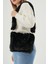 Soft Fluffy Bag / Black Uzun Saplı Peluş Çanta / Cross Body En : 24 Boy : 18 8