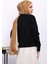 Siyah Nakışlı Düğmeli Triko Hırka 4