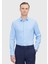 Açık Mavi Regular Fit Dokuma Klasik Pamuk Karışımlı Gömlek 1