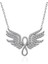 Gümüş Melek Kanadı Sonsuzluk Kadın Kolye 1