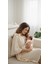 Emira Tasarım Premium Müslin Emzirme ve Puset Örtüsü 80X100 cm Fiyonklu Saf Pamuk Krem 1