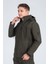 Suya Dayanıklı Slim Fit Softshell Kapüşonlu Erkek Mont 9