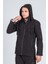 Suya Dayanıklı Slim Fit Softshell Kapüşonlu Erkek Mont 8