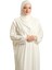Krem Tek Parça Namaz Elbisesi Viskon Düz 2503_40 3