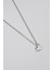 Minimalist Kalp Kolye - Düz Ezme İthal Zincirli Unisex Gümüş Kaplama - 60 cm 2