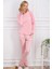 Kadın Ev Giyim Pembe Çizgili Alt & Üst Iki Parça Pijama Takımı L1.PC.004.102.K19 3