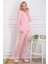Kadın Ev Giyim Pembe Çizgili Alt & Üst Iki Parça Pijama Takımı L1.PC.004.102.K19 4