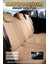 Fiat Egea Cross Deri Detaylı Oto Koltuk Kılıfı Ön Arka Takım Platinium Seri Bej Scr 2