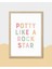 Potty Like A Rock Star Dijital Baskı Çocuk Posteri (Çerçevesiz) 6