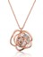 ​925 Ayar Gümüş Rose Gül Kadın Kolye T3832 (800800) 3
