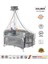 Coolstyle (Deluxe Kumaş) Premium Cibinlikli Dönenceli Anne Yanı/oyun Parkı/park Yatak 70 x 110 cm 1