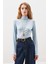 Balıkçı Yaka Bluz Mavi 1