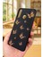 Huawei P30 Lite Uyumlu Turuncu Kelebek Desenli Silikon Darbe Emici Klasik Korumalı Rubber Kılıf 4